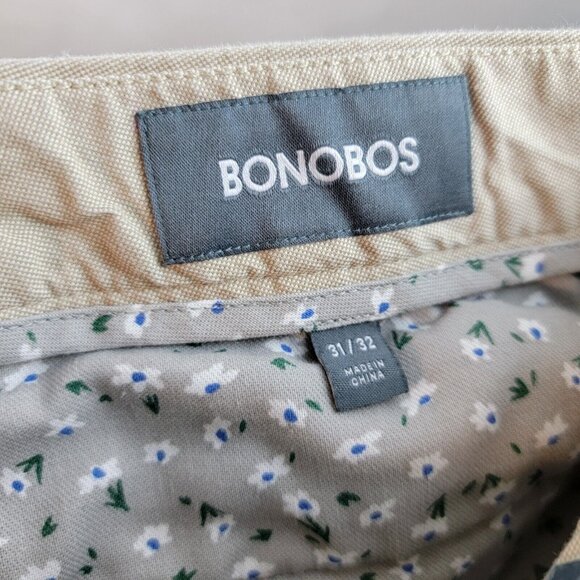 Bonobos Pants Mens 31x32 Beige Chino Khaki Tailored Fit Stretch Normcore Basic A - Picture 8 of 10